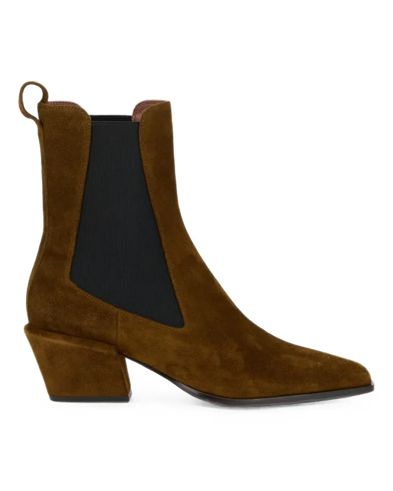 Paris Texas Bettina pointed suede boots - Braun Braun