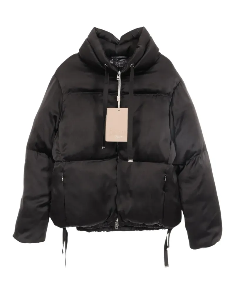 Herno 2020 Resort satin down jacket - Schwarz Schwarz