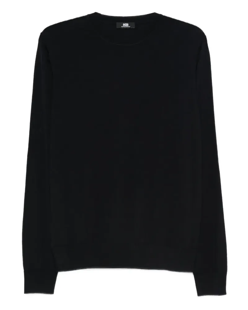 Alpha Studio Pullover mit Rundhalsausschnitt - Blau Blau