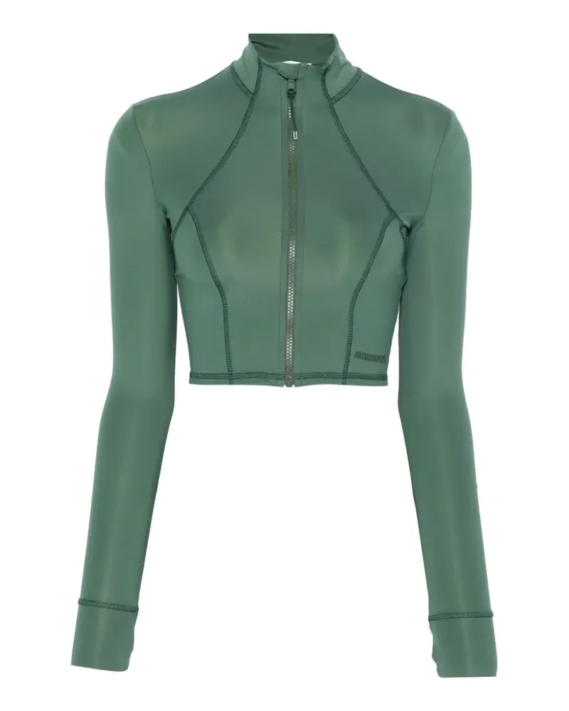 Patrizia Pepe exposed-seam zip-up jacket - Grün Grün