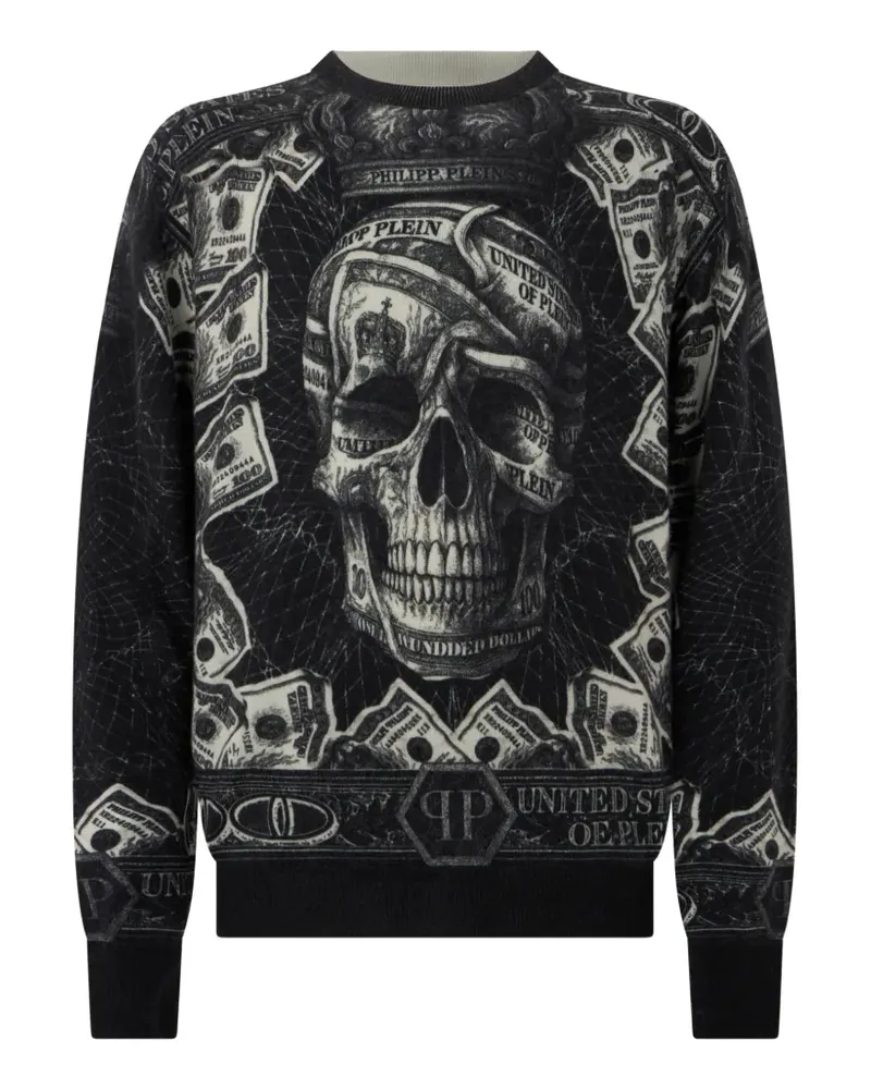 Philipp Plein Baroque Skull Pullover - Schwarz Schwarz