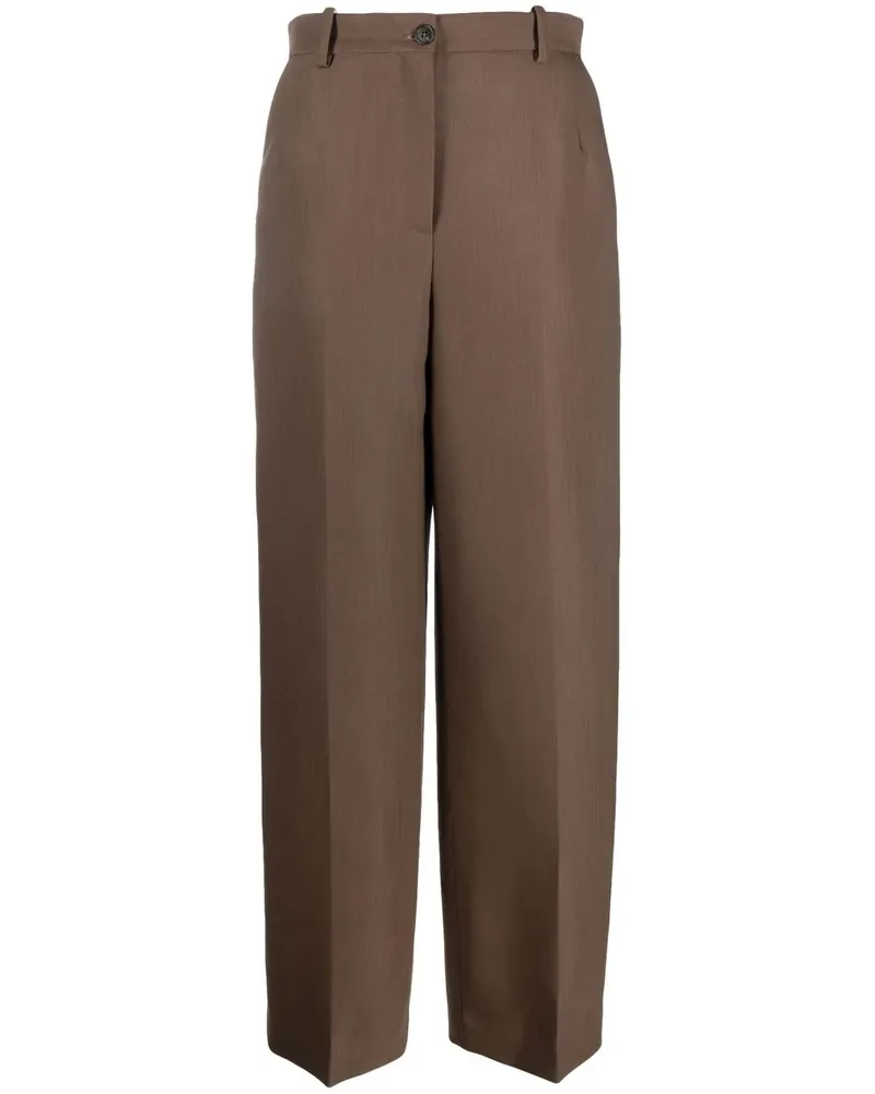 The Row Hose mit weitem Bein - Braun Braun