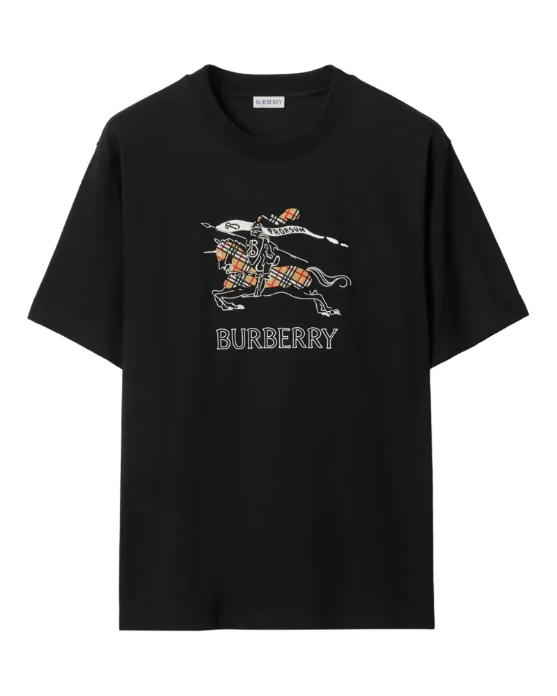 Burberry Equestrian Knight T-Shirt - Schwarz Schwarz