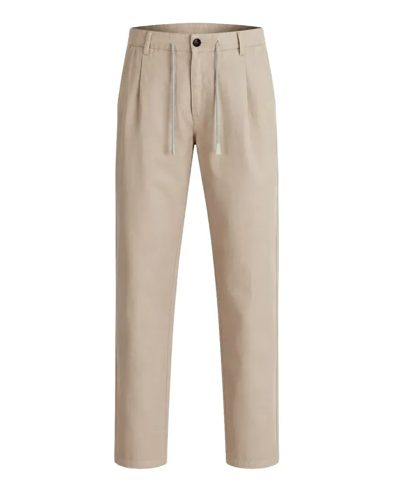 Eleventy pleated drawstring trousers - Nude Nude