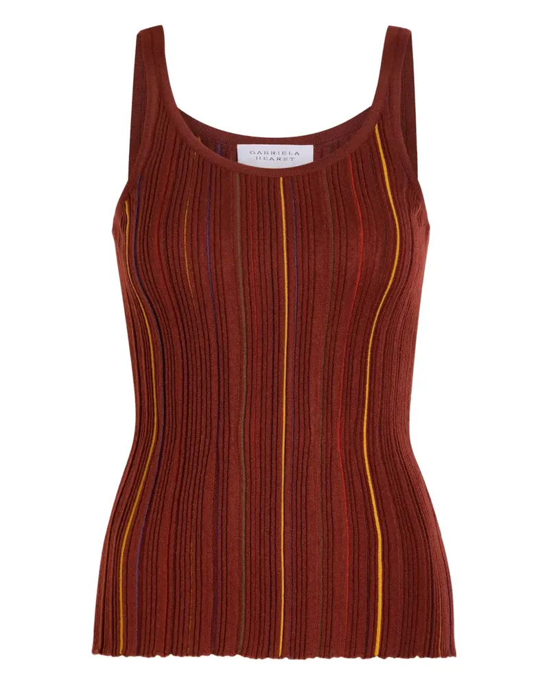 Gabriela Hearst striped ribbed top - Braun Braun
