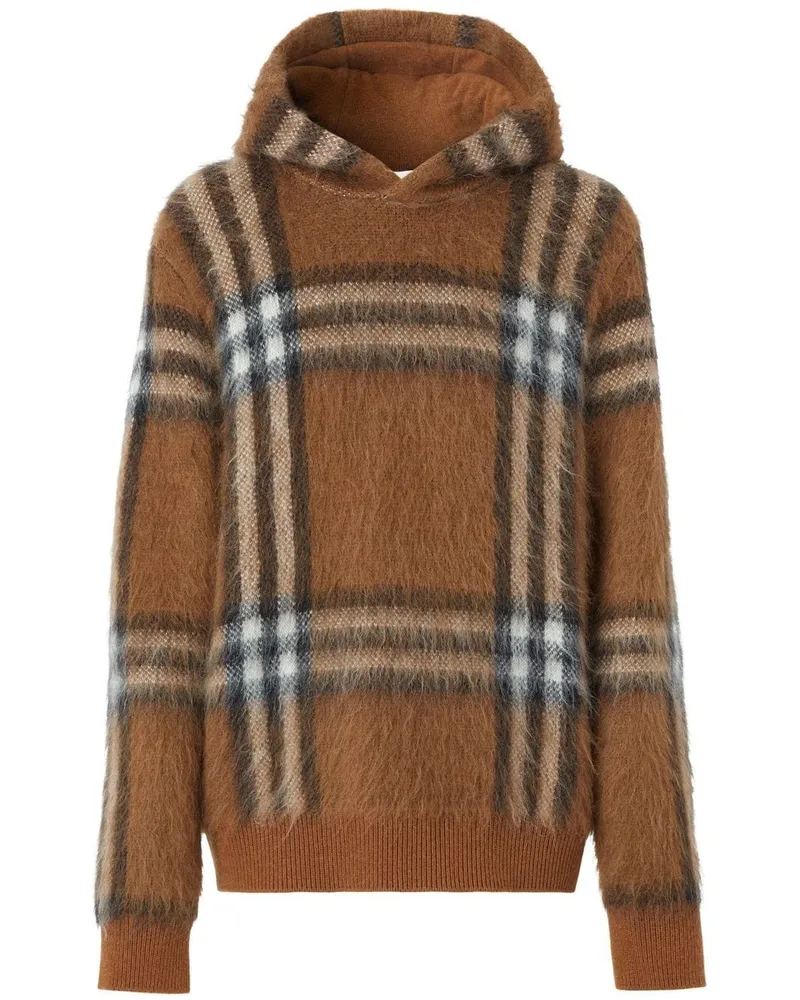 Burberry Hoodie mit House-Check Braun