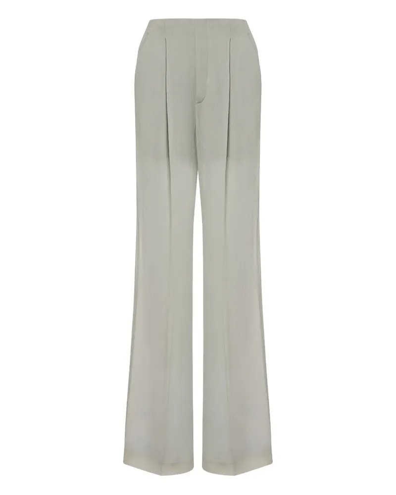 Alberta Ferretti High-Waist-Hose mit Falten - Grau Grau