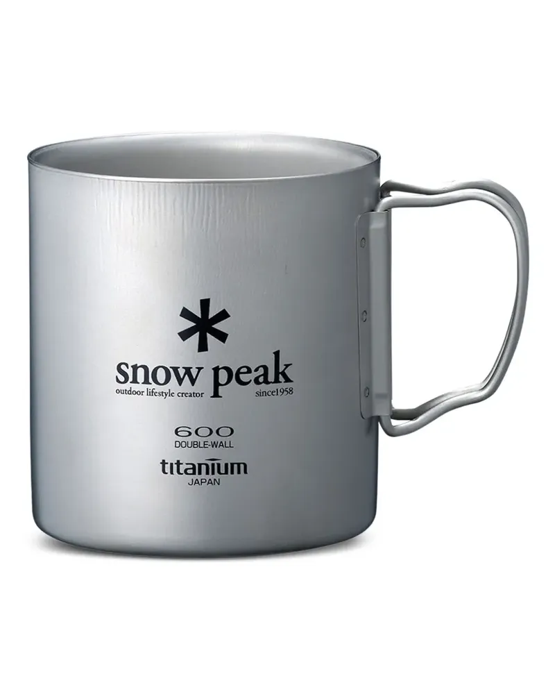 Snow Peak Ti-Double Tasse aus Titan (600ml) - Silber Silber