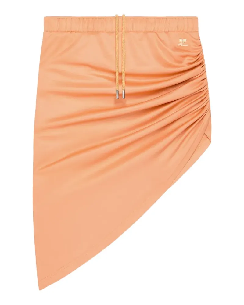Courrèges Rock mit verdrehtem Design - Orange Orange