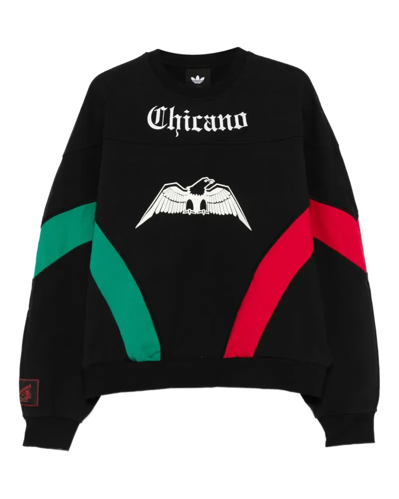 adidas x Willy Chavarria eagle-graphic crew-neck sweatshirt - Schwarz Schwarz
