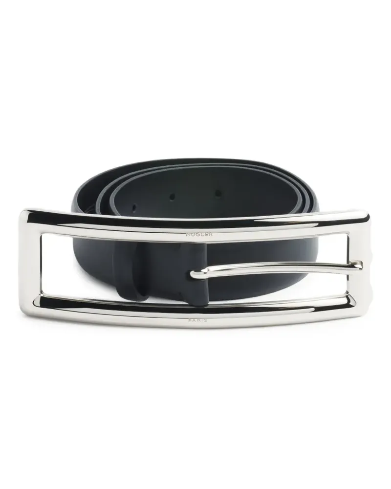 Thierry Mugler Gürtel mit eckiger Schnalle - Schwarz Schwarz