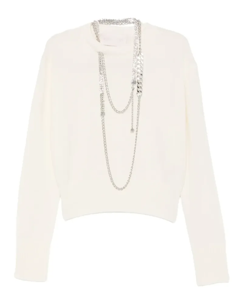 Circus Hotel chain-embellished sweater - Weiß Weiß