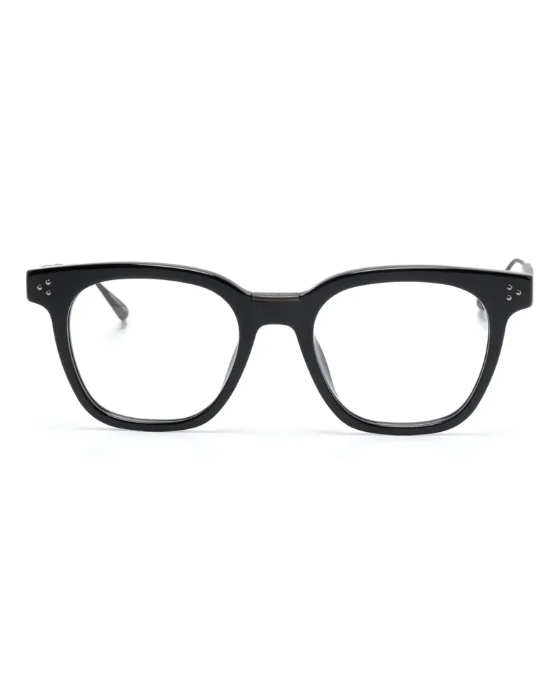 Linda Farrow Eckige Evans Brille - Schwarz Schwarz