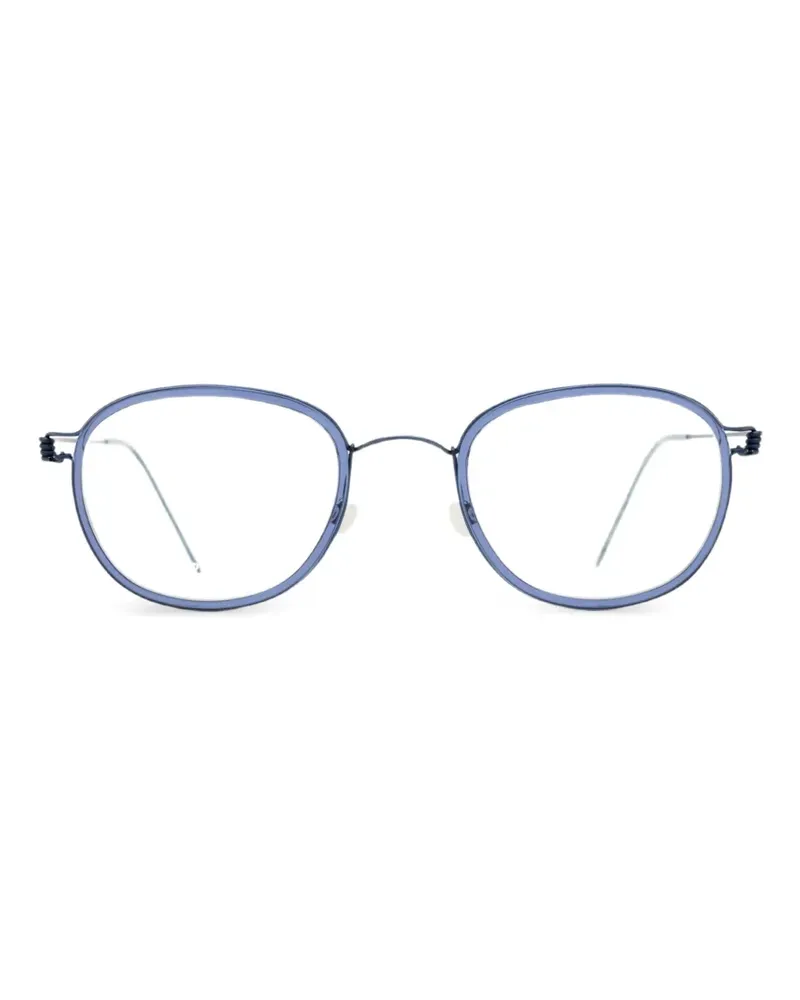 Lindberg Max Brille mit rundem Gestell - Blau Blau
