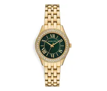 Mini Harlowe Armbanduhr mit Pavé - Grün