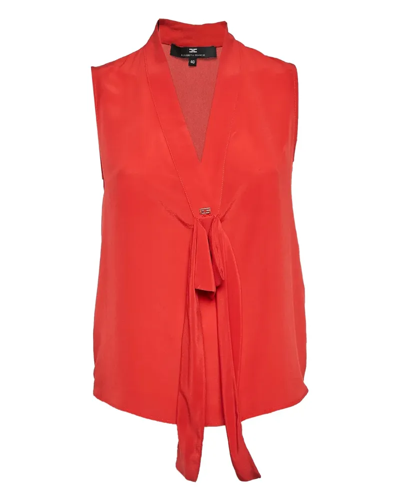 Elisabetta Franchi Pre-owned ärmellose Bluse - Rot Rot