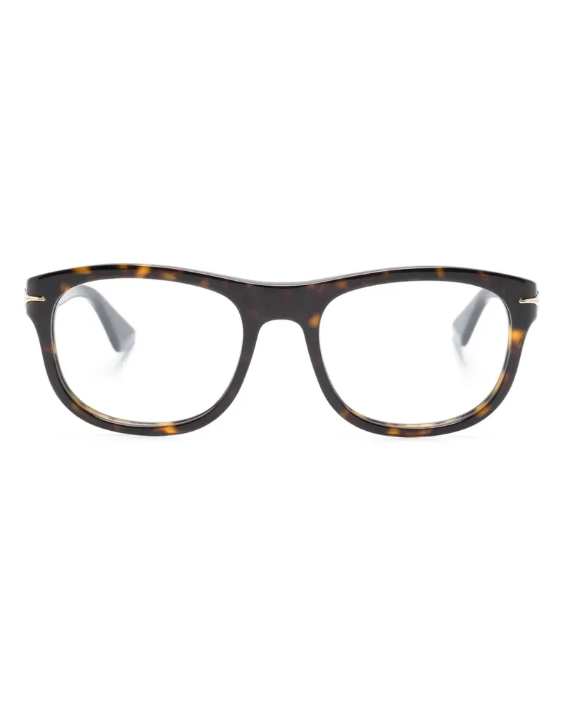 Montblanc Runde Brille in Schildpattoptik - Braun Braun