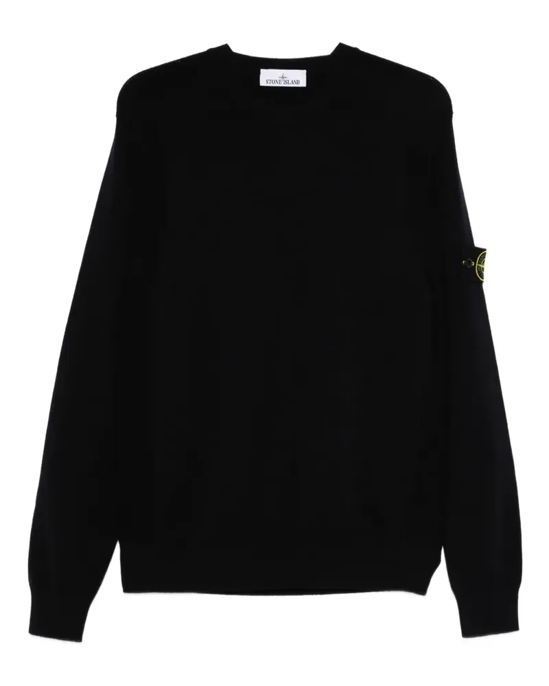 Stone Island Pullover mit Logo-Patch - Blau Blau