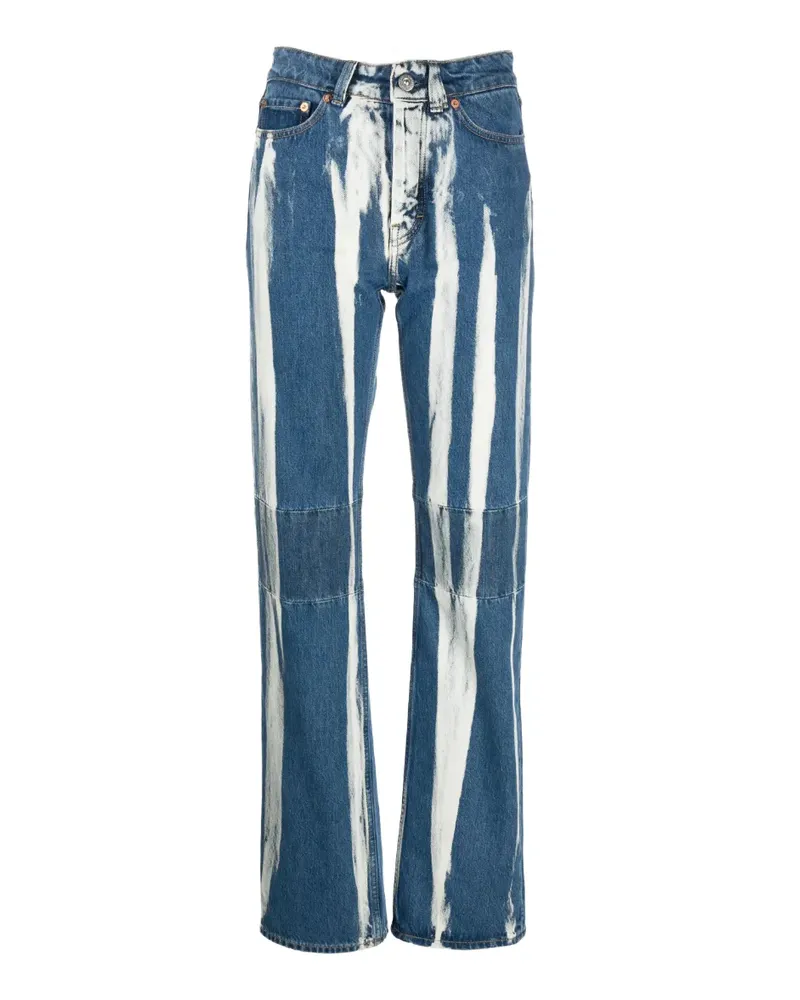 Our Legacy Gerade Jeans mit Bleach-Effekt - Blau Blau