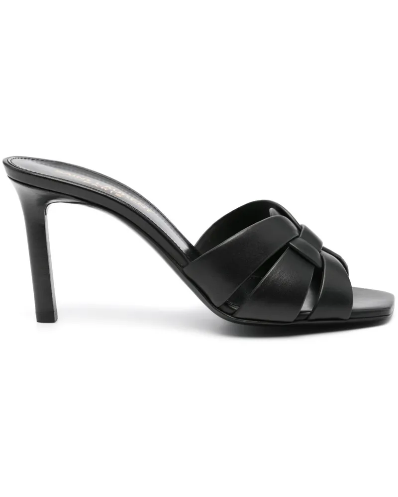 Saint Laurent Tribute Mules 85mm - Schwarz Schwarz