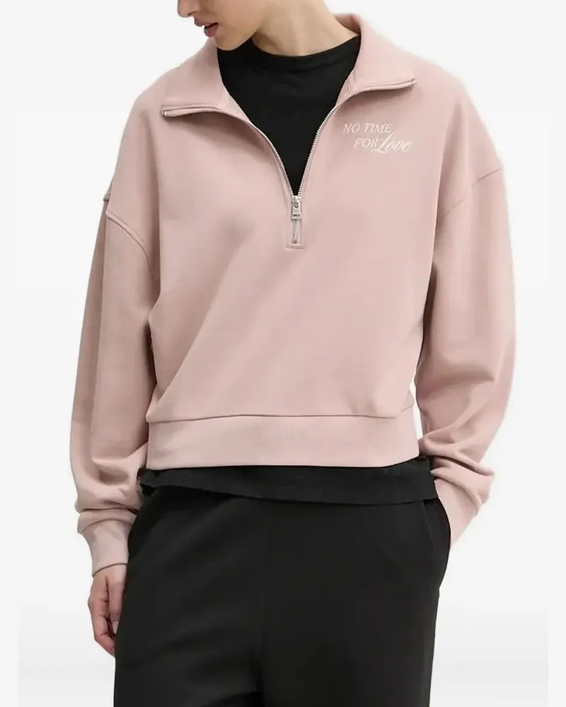 HUGO BOSS Sweatshirt mit Reißverschluss - Rosa Rosa