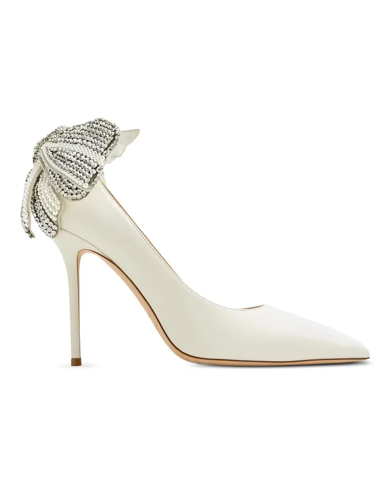 Jimmy Choo Pumps mit Schleife - Weiß Weiß