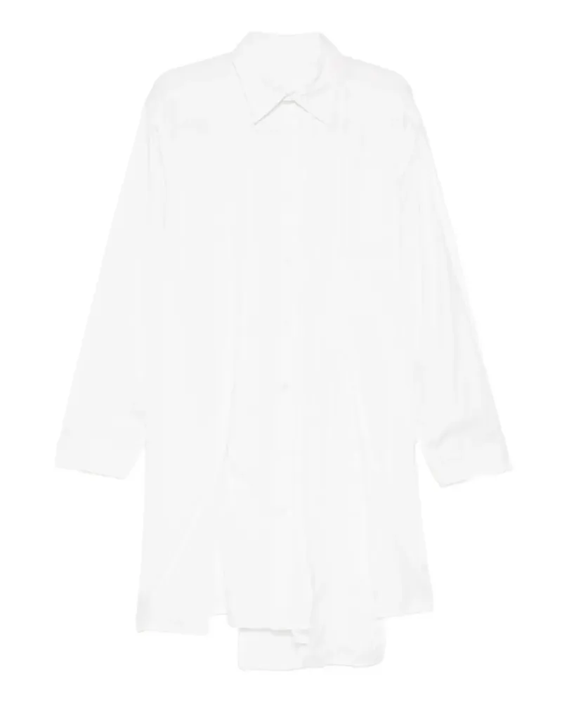 Yohji Yamamoto Hemd mit Avantgarde-Einsätzen - Weiß Weiß