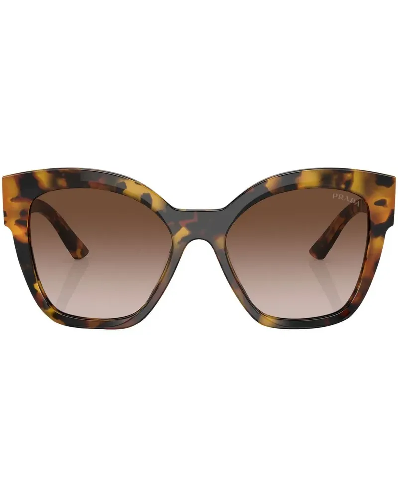 Prada Cat-Eye-Sonnenbrille in Schildpattoptik - Grün Grün