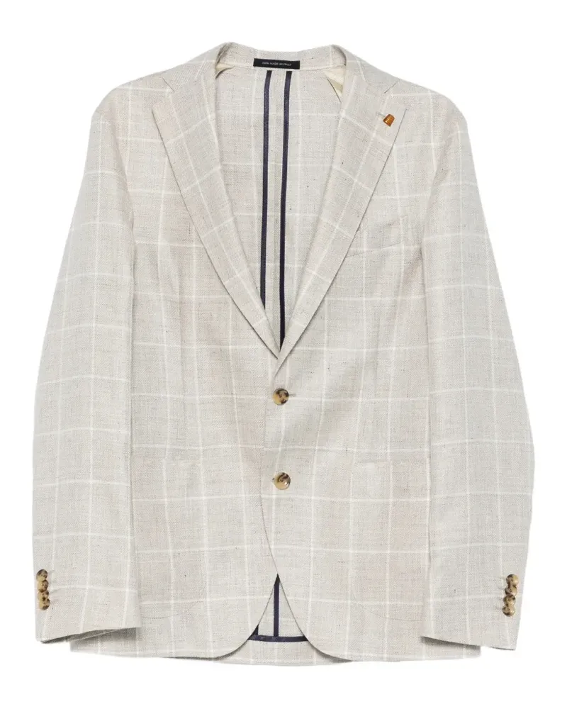 Sartoria Latorre check-pattern blazer - Nude Nude