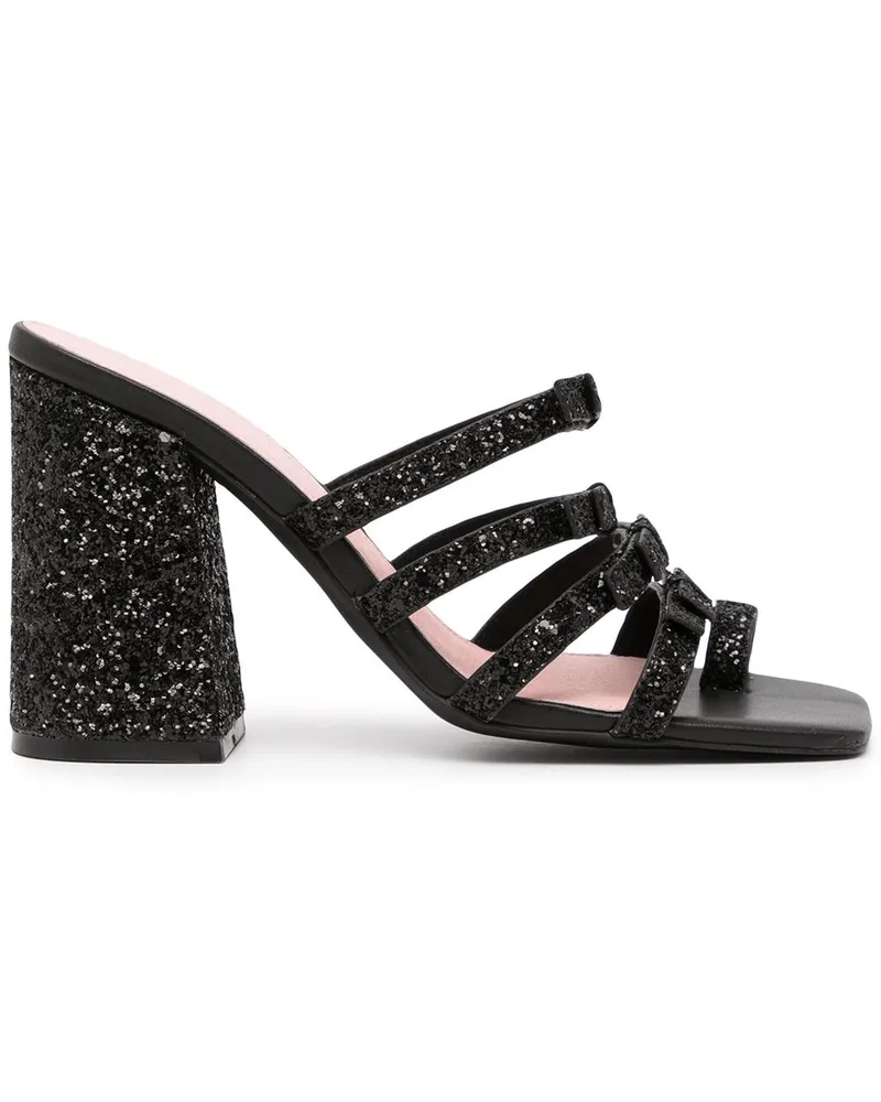 macgraw Sandalen in Glitter-Optik Schwarz