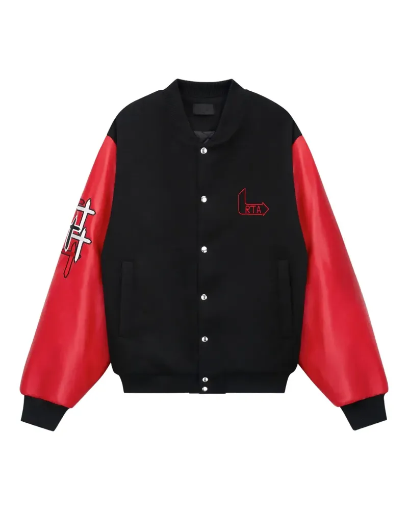 RTA Marty Jacke mit Flammen-Print - Schwarz Schwarz