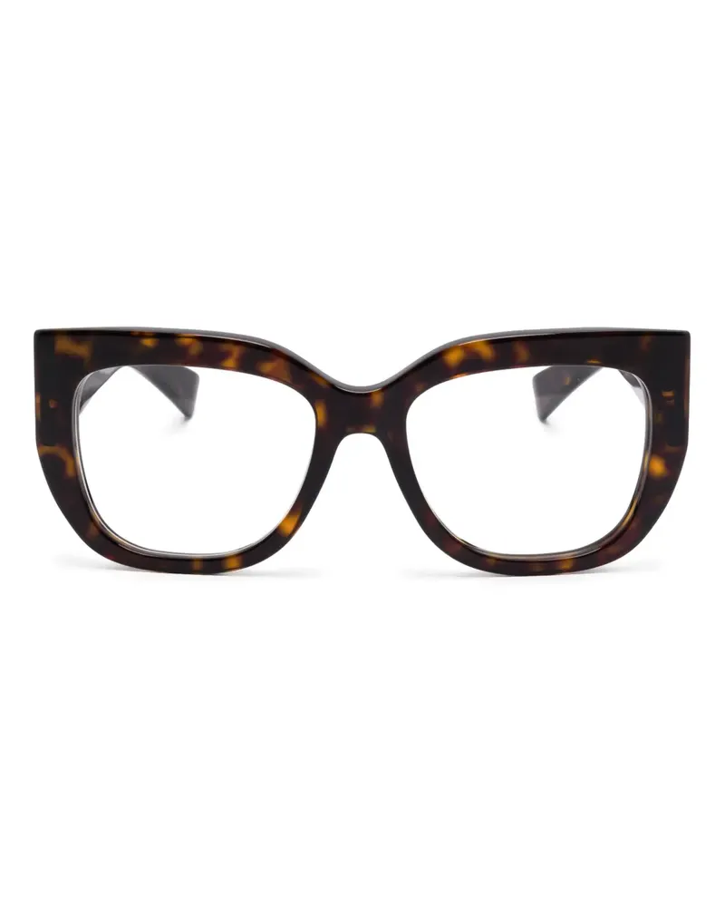 Gucci Brille mit eckigem Gestell - Braun Braun