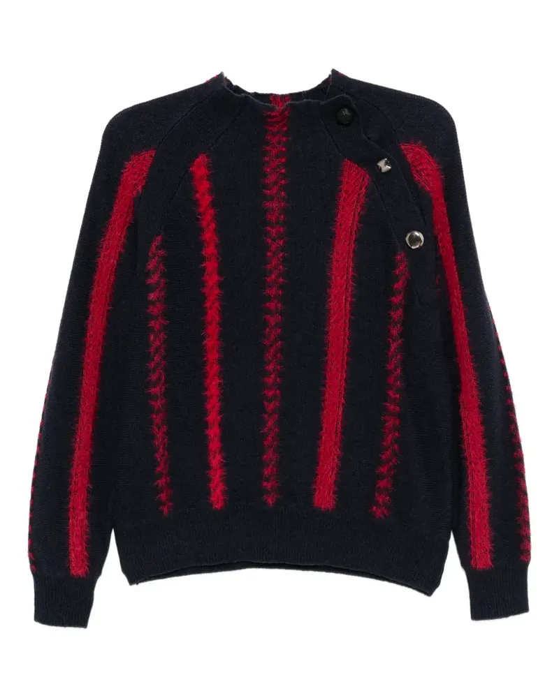 Toga Gestreifter Cardigan - Blau Blau