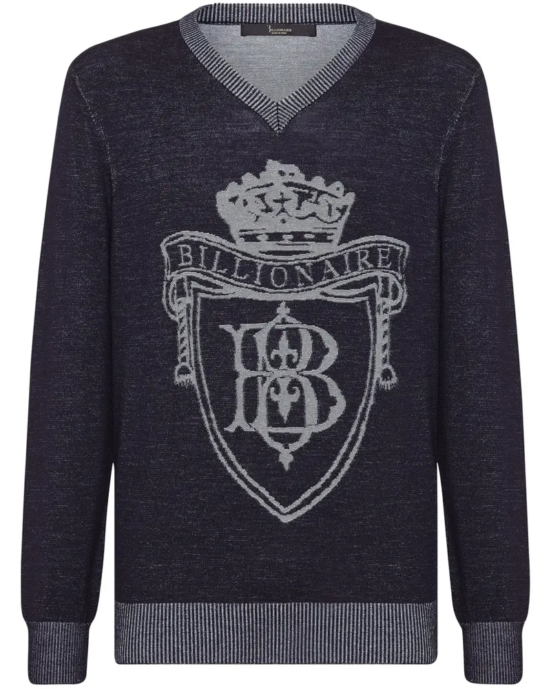 Billionaire Pullover aus Seide - Blau Blau