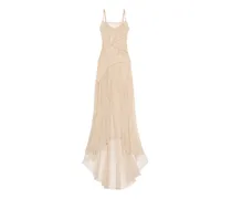 Maxikleid aus Spitze - Nude