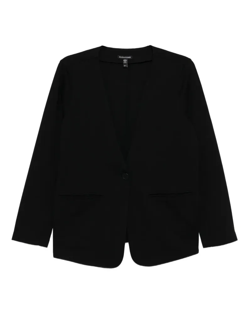 Eileen Fisher Sakko mit V-Ausschnitt - Schwarz Schwarz