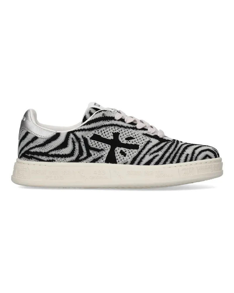 Premiata Quinnd zebra-print sneakers - Grau Grau
