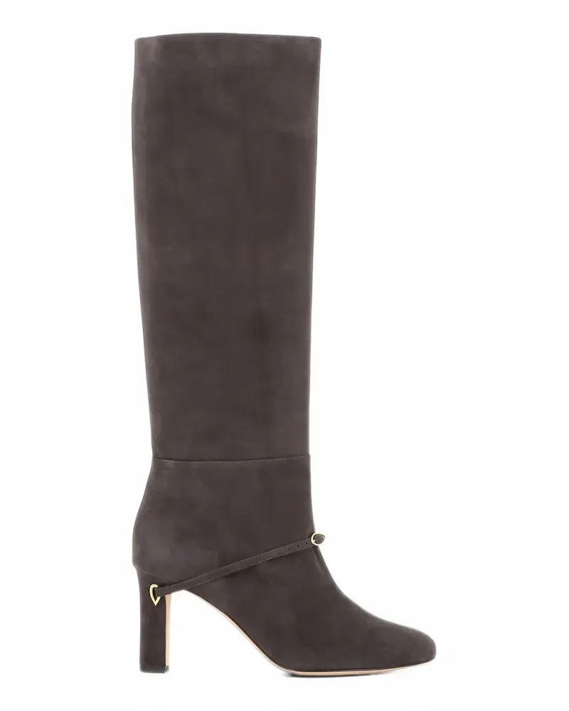 Jennifer Chamandi Samuele 85 buckle-strap boots - Grau Grau
