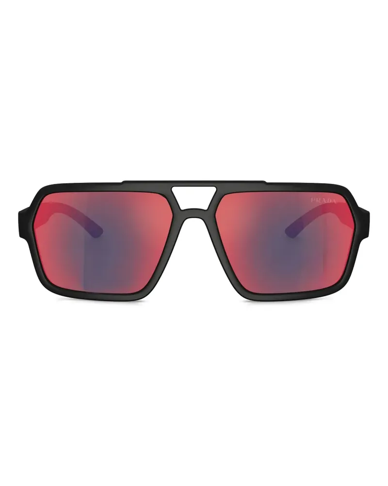 Prada Linea Rossa Sonnenbrille - Schwarz Schwarz