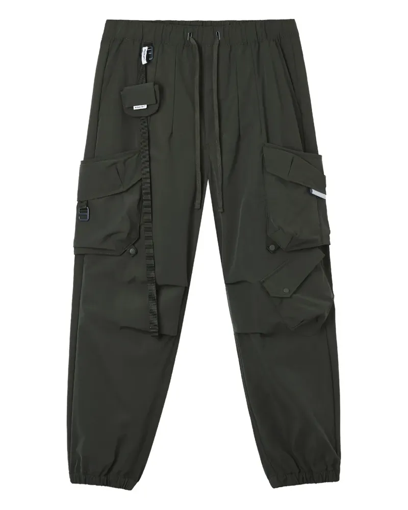 Musium Div. Schmal zulaufende Cargohose - Grün Grün