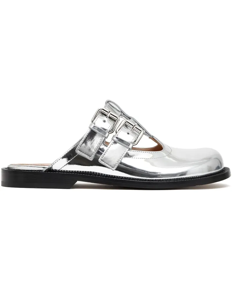 Loewe Campo Mules - Silber Silber