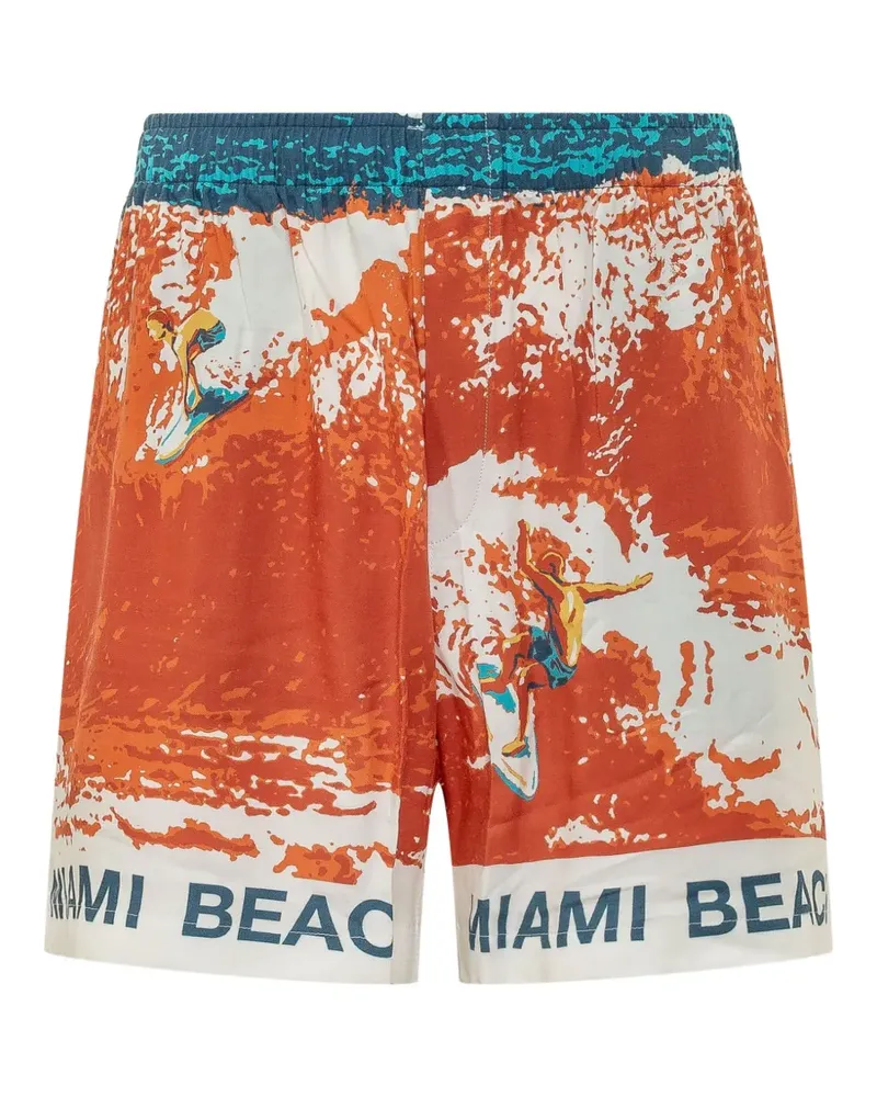GALLERY DEPT. graphic-print shorts - Rot Rot