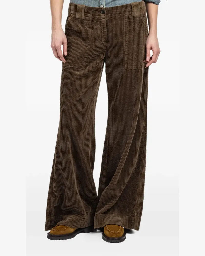 Hannes Roether corduroy pocket trousers - Grün Grün
