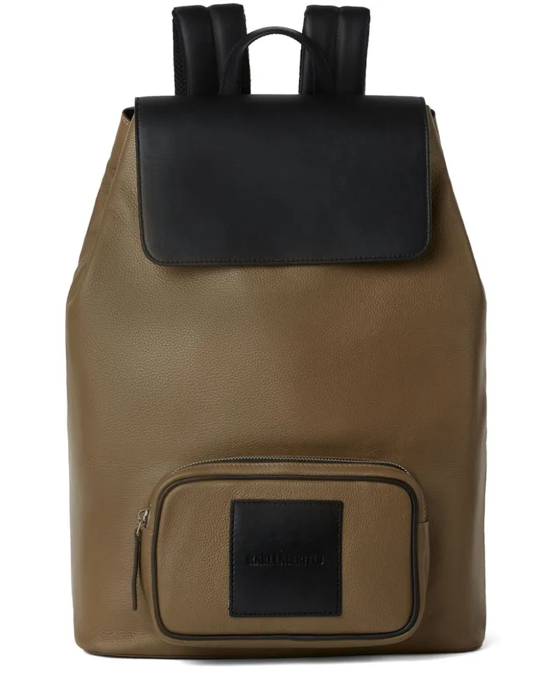 Karl Lagerfeld K/Summer Rucksack aus Leder Braun