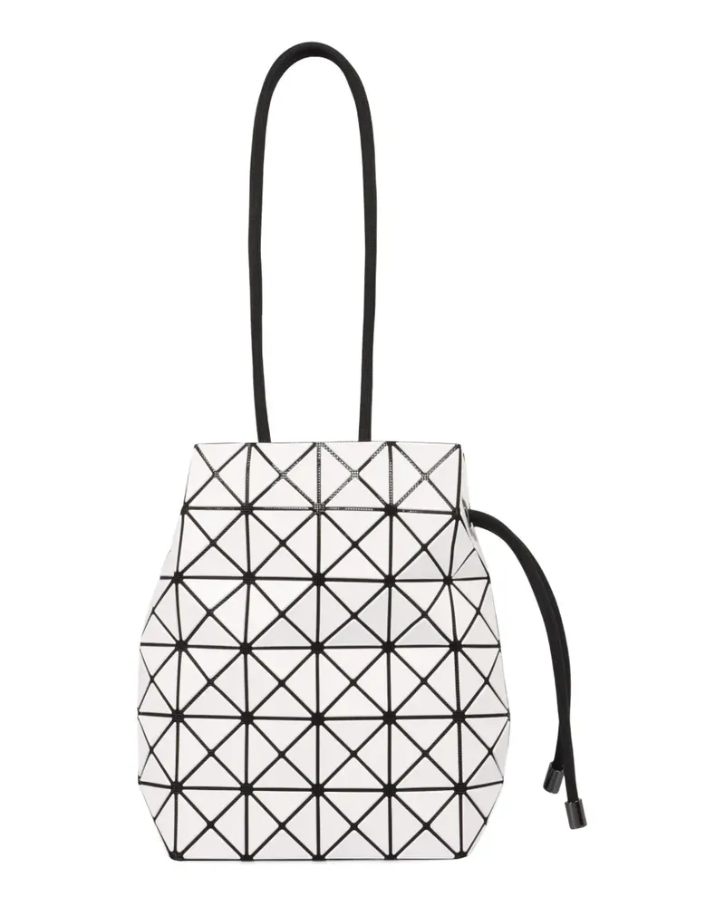 Issey Miyake Geometrische Beuteltasche mit Kordelzug - Weiß Weiß