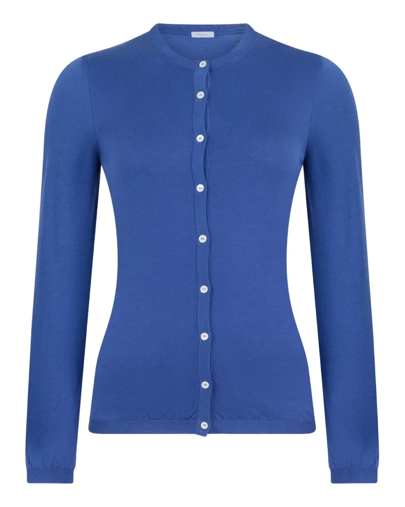 Malo crew-neck cardigan - Blau Blau