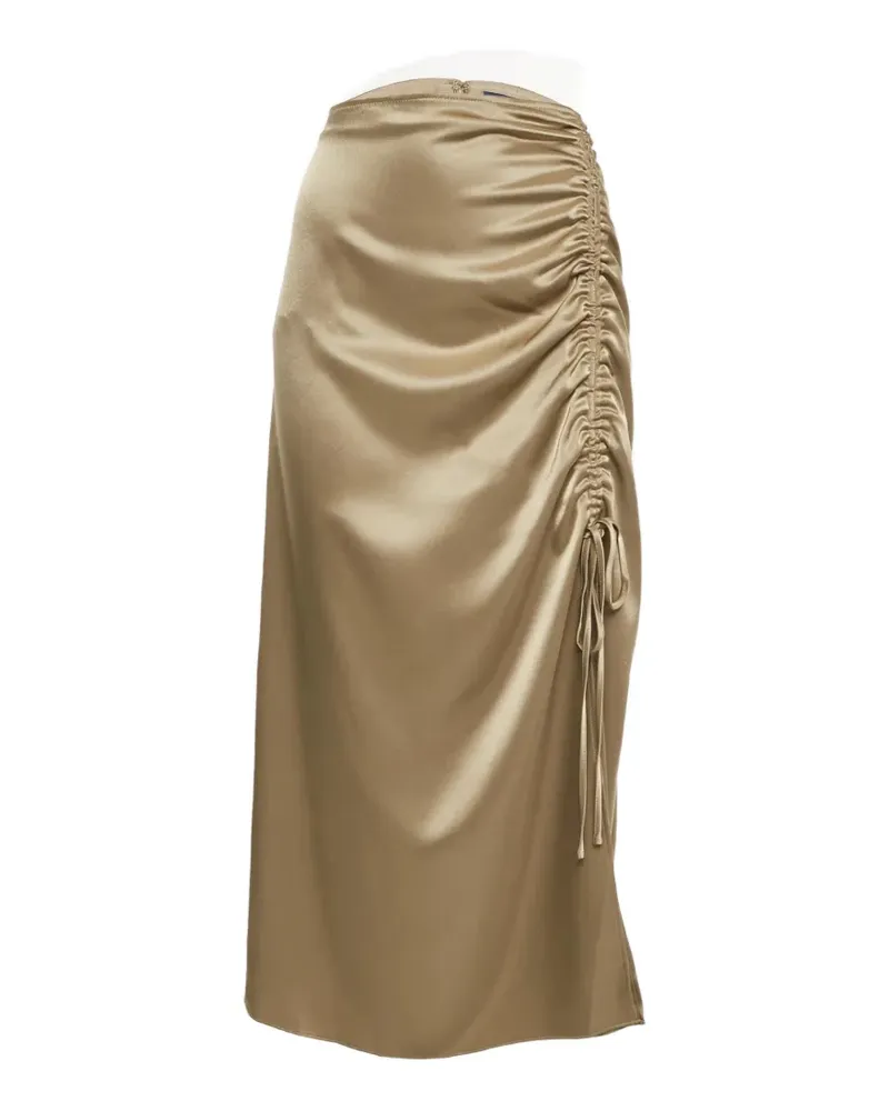 Ralph Lauren Ruched satin skirt - Braun Braun