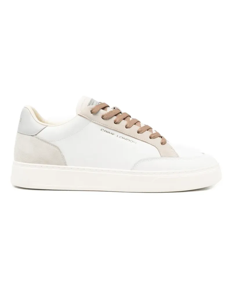 Crime suede panel sneakers - Weiß Weiß