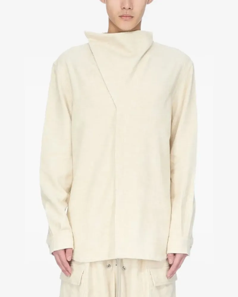 Rick Owens Hemd mit Stehkragen - Nude Nude