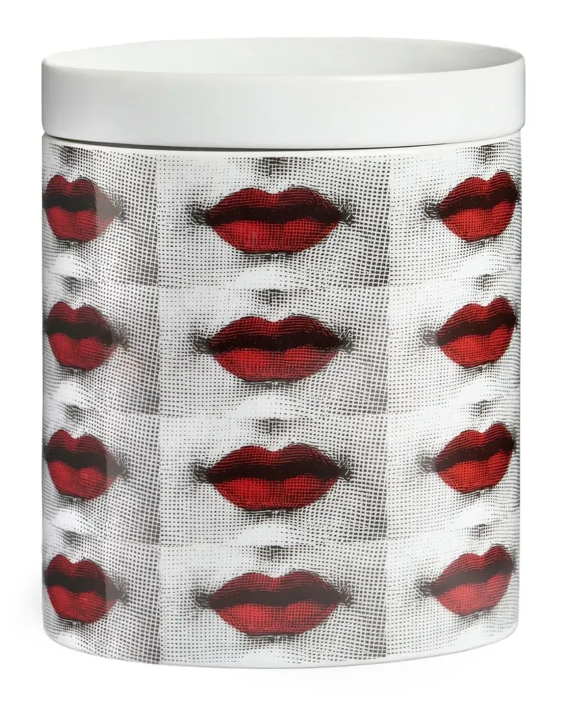 Fornasetti Nel Mentre Bocche Decor "Frutto Proibito" Kerze (1020g) - Weiß Weiß